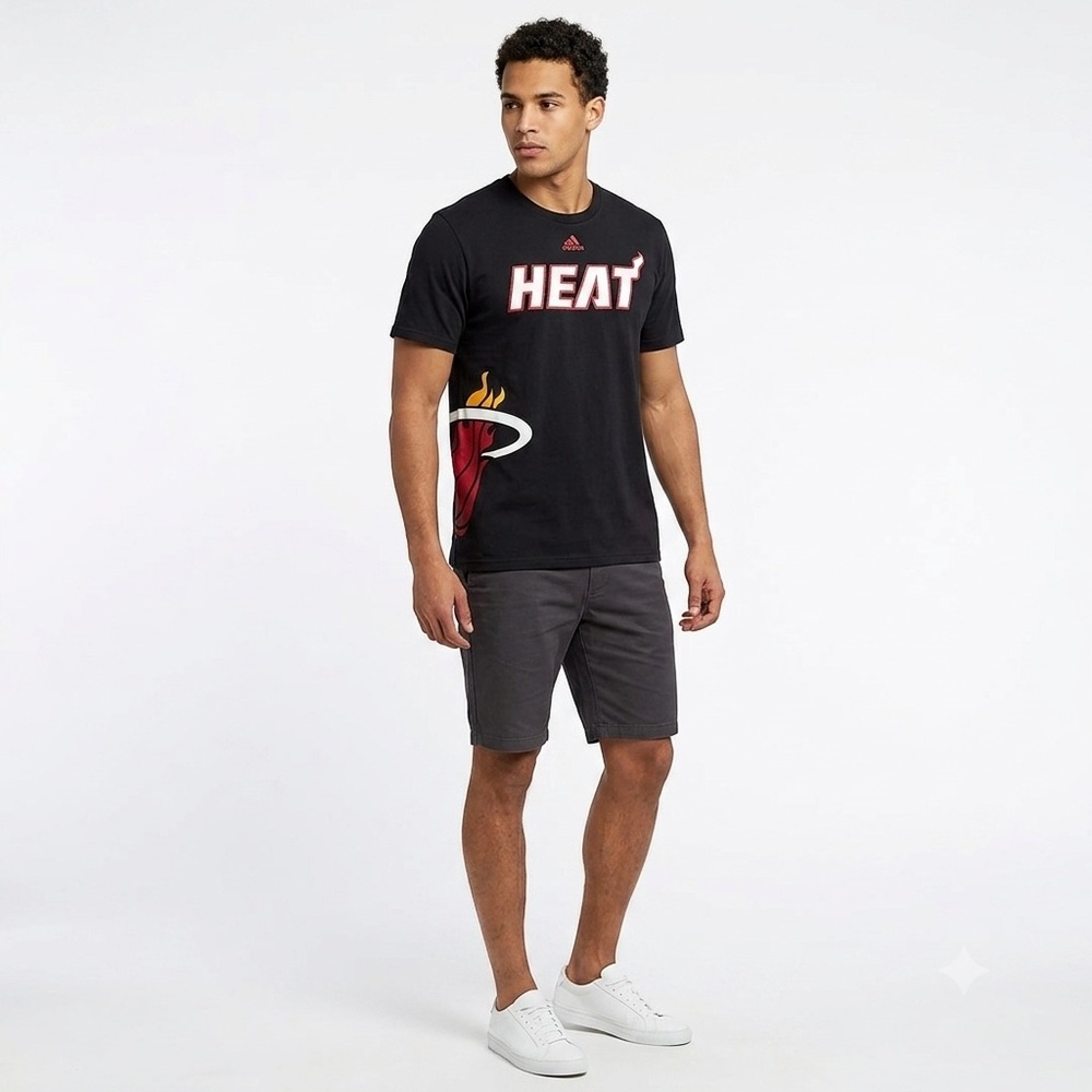 Miami Heat Adidas Retro Tee Shirt XL